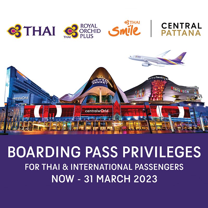 BOARDING PASS PRIVILEGES FOR THAI & INTERNATIONAL PASSENGERS